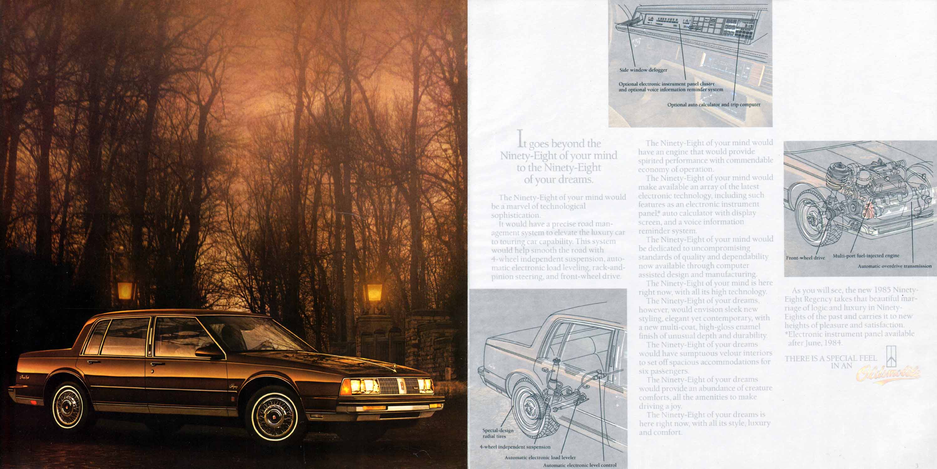 1985 Oldsmobile 98 Regency Brochure Page 2